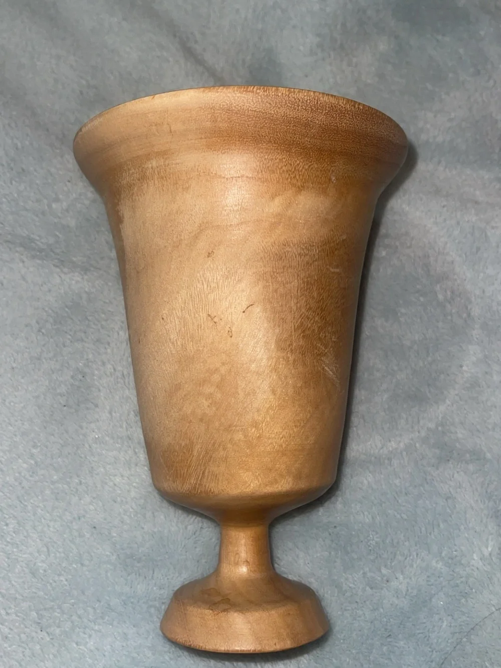 Rob Gustafson Hand Turned Camphor Wood Pedestal Vase Goblet 2012